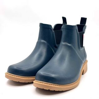 Women waterproof rubber Chelsea rain boots supplier