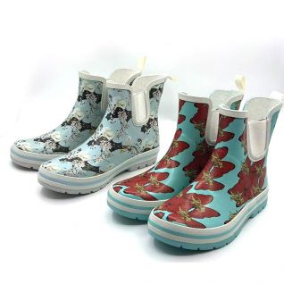 Wholesale copyright print rubber Chelsea gum boots