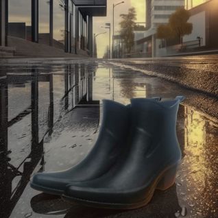 Customized short western rain boots